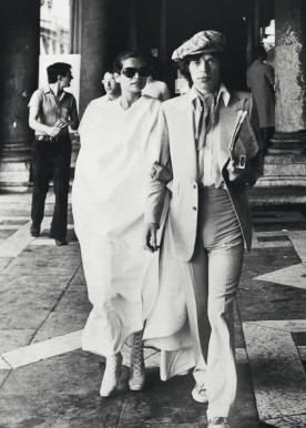 Mick Jagger et sa femme Bianca étaient tous les deux des fidèles de la maison. © D.R.