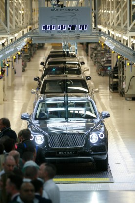 First Bentley Bentayga rolls off the production line
