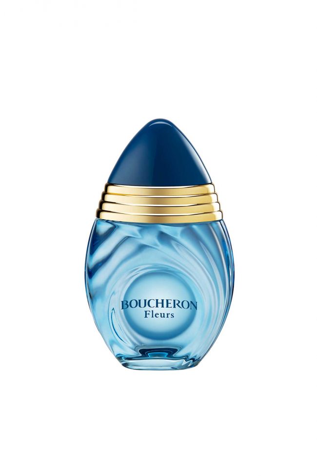 parfum bouteille bleu femme